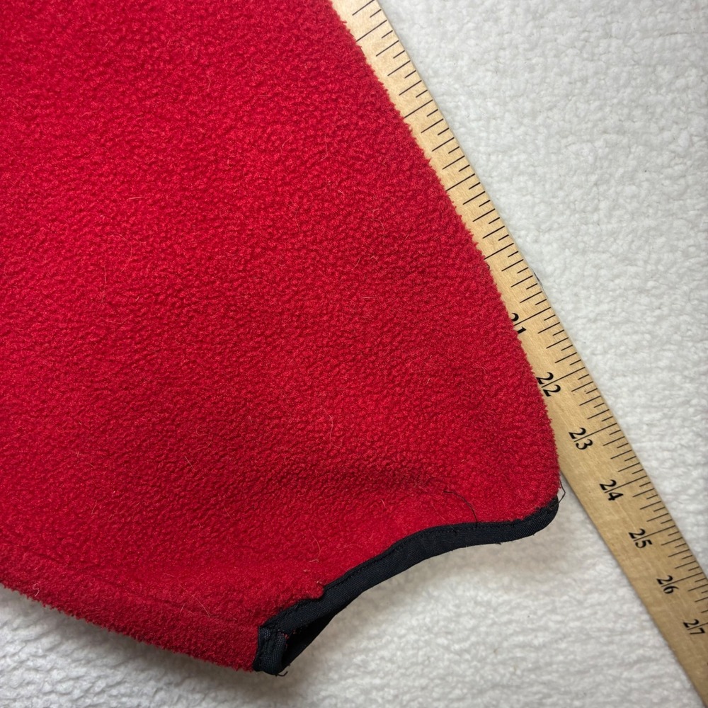 Woolrich University Georgia Fleece Pullover Men XL Red Polartec Quarter Snap Y2K - Picture 8 of 8